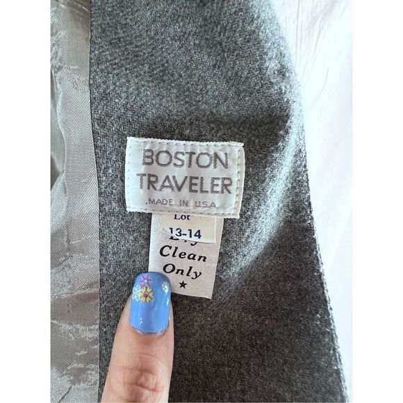 Vintage Boston Traveler gray wool blazer, size Medium - Picture 4 of 4